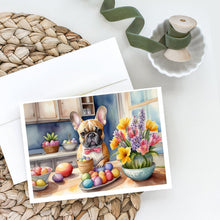 Load image into Gallery viewer, Decorating Easter French Bulldog Greeting Cards - Blank Note Cards – 8-Pack of Artist-Designed Cards with Envelopes