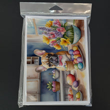 Load image into Gallery viewer, Decorating Easter French Bulldog Greeting Cards - Blank Note Cards – 8-Pack of Artist-Designed Cards with Envelopes