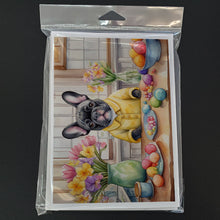 Load image into Gallery viewer, Decorating Easter French Bulldog Greeting Cards - Blank Note Cards – 8-Pack of Artist-Designed Cards with Envelopes