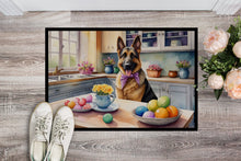 Load image into Gallery viewer, Decorating Easter German Shepherd Doormat - 18X27 Indoor / Outdoor Rug | Made in USA