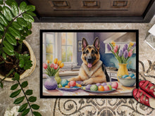 Load image into Gallery viewer, Decorating Easter German Shepherd Doormat - 18X27 Indoor / Outdoor Rug | Made in USA