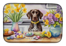 Load image into Gallery viewer, Decorating Easter German Shorthaired Pointer Dish Drying Mat