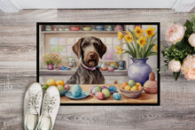 Load image into Gallery viewer, Decorating Easter German Wirehaired Pointer Doormat-24x36 Indoor / Outdoor Rug | Made in USA