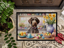 Load image into Gallery viewer, Decorating Easter German Wirehaired Pointer Doormat