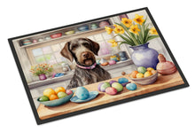Load image into Gallery viewer, Decorating Easter German Wirehaired Pointer Doormat