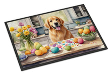 Load image into Gallery viewer, Decorating Easter Golden Retriever Doormat-24x36 Indoor / Outdoor Rug | Made in USA
