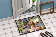Load image into Gallery viewer, Decorating Easter Goldendoodle Doormat