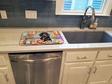 Load image into Gallery viewer, Decorating Easter Gordon Setter Dish Drying Mat
