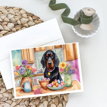 Load image into Gallery viewer, Decorating Easter Gordon Setter Greeting Cards - Blank Note Cards – 8-Pack of Artist-Designed Cards with Envelopes