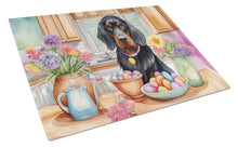 Load image into Gallery viewer, Decorating Easter Gordon Setter Glass Cutting Boards – Durable, Decorative Kitchen Art