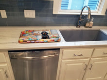 Load image into Gallery viewer, Decorating Easter Gordon Setter Dish Drying Mat