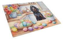 Load image into Gallery viewer, Decorating Easter Gordon Setter Glass Cutting Boards – Durable, Decorative Kitchen Art
