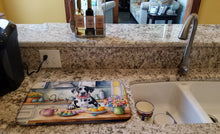 Load image into Gallery viewer, Decorating Easter Great Dane Dish Drying Mat
