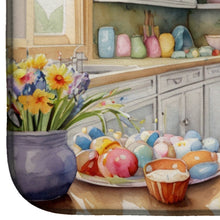 Load image into Gallery viewer, Decorating Easter Great Dane Dish Drying Mat