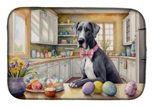 Load image into Gallery viewer, Decorating Easter Great Dane Dish Drying Mat