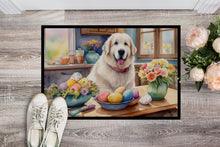 Load image into Gallery viewer, Decorating Easter Great Pyrenees Doormat-24x36 Indoor / Outdoor Rug | Made in USA