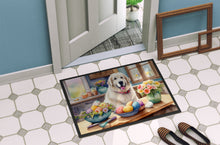 Load image into Gallery viewer, Decorating Easter Great Pyrenees Doormat