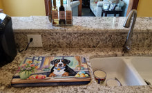 Load image into Gallery viewer, Decorating Easter Greater Swiss Mountain Dog Dish Drying Mat