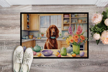 Load image into Gallery viewer, Decorating Easter Irish Setter Doormat-24x36 Indoor / Outdoor Rug | Made in USA