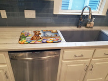 Load image into Gallery viewer, Decorating Easter Irish Terrier Dish Drying Mat