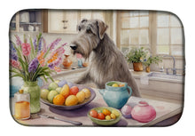 Load image into Gallery viewer, Decorating Easter Irish Wolfhound Dish Drying Mat