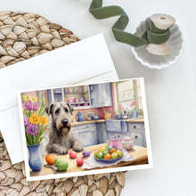 Load image into Gallery viewer, Decorating Easter Irish Wolfhound Greeting Cards - Blank Note Cards – 8-Pack of Artist-Designed Cards with Envelopes