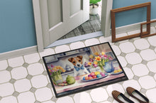 Load image into Gallery viewer, Decorating Easter Jack Russell Terrier Doormat