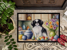 Load image into Gallery viewer, Decorating Easter Japanese Chin Doormat-24x36 Indoor / Outdoor Rug | Made in USA