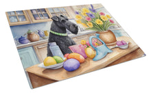 Load image into Gallery viewer, Decorating Easter Kerry Blue Terrier Glass Cutting Boards – Durable, Decorative Kitchen Art