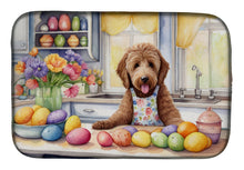 Load image into Gallery viewer, Decorating Easter Labradoodle Dish Drying Mat