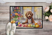 Load image into Gallery viewer, Decorating Easter Labradoodle Doormat-24x36 Indoor / Outdoor Rug | Made in USA