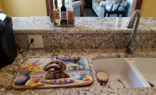 Load image into Gallery viewer, Decorating Easter Labradoodle Dish Drying Mat