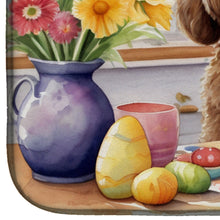 Load image into Gallery viewer, Decorating Easter Labradoodle Dish Drying Mat