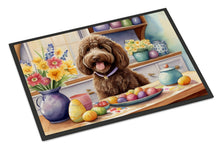 Load image into Gallery viewer, Decorating Easter Labradoodle Doormat-24x36 Indoor / Outdoor Rug | Made in USA
