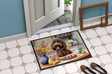 Load image into Gallery viewer, Decorating Easter Labradoodle Doormat - 18X27 Indoor / Outdoor Rug | Made in USA