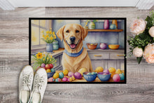 Load image into Gallery viewer, Decorating Easter Yellow Labrador Retriever Doormat