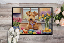 Load image into Gallery viewer, Decorating Easter Lakeland Terrier Doormat