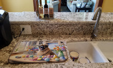 Load image into Gallery viewer, Decorating Easter Leonberger Dish Drying Mat