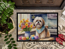 Load image into Gallery viewer, Decorating Easter Lhasa Apso Doormat-24x36 Indoor / Outdoor Rug | Made in USA
