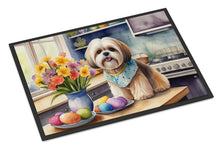 Load image into Gallery viewer, Decorating Easter Lhasa Apso Doormat