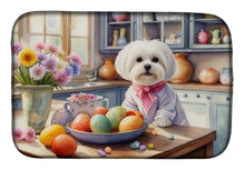 Load image into Gallery viewer, Decorating Easter Maltese Dish Drying Mat