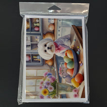 Load image into Gallery viewer, Decorating Easter Maltese Greeting Cards - Blank Note Cards – 8-Pack of Artist-Designed Cards with Envelopes