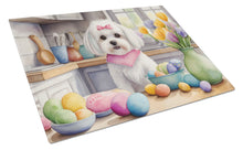 Load image into Gallery viewer, Decorating Easter Maltese Glass Cutting Boards – Durable, Decorative Kitchen Art