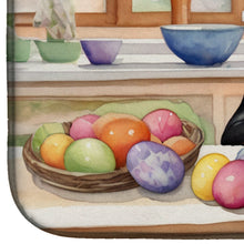 Load image into Gallery viewer, Decorating Easter Manchester Terrier Dish Drying Mat