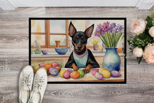 Load image into Gallery viewer, Decorating Easter Manchester Terrier Doormat-24x36 Indoor / Outdoor Rug | Made in USA
