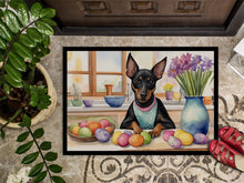 Load image into Gallery viewer, Decorating Easter Manchester Terrier Doormat-24x36 Indoor / Outdoor Rug | Made in USA