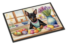 Load image into Gallery viewer, Decorating Easter Manchester Terrier Doormat-24x36 Indoor / Outdoor Rug | Made in USA