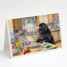 Load image into Gallery viewer, Decorating Easter Newfoundland Greeting Cards - Blank Note Cards – 8-Pack of Artist-Designed Cards with Envelopes