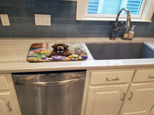 Load image into Gallery viewer, Decorating Easter Newfoundland Dish Drying Mat