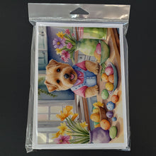 Load image into Gallery viewer, Decorating Easter Norfolk Terrier Greeting Cards - Blank Note Cards – 8-Pack of Artist-Designed Cards with Envelopes